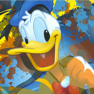 Donald Duck by Arcy - 20" x 30" Limited Edition Hand Textured Canvas Giclee