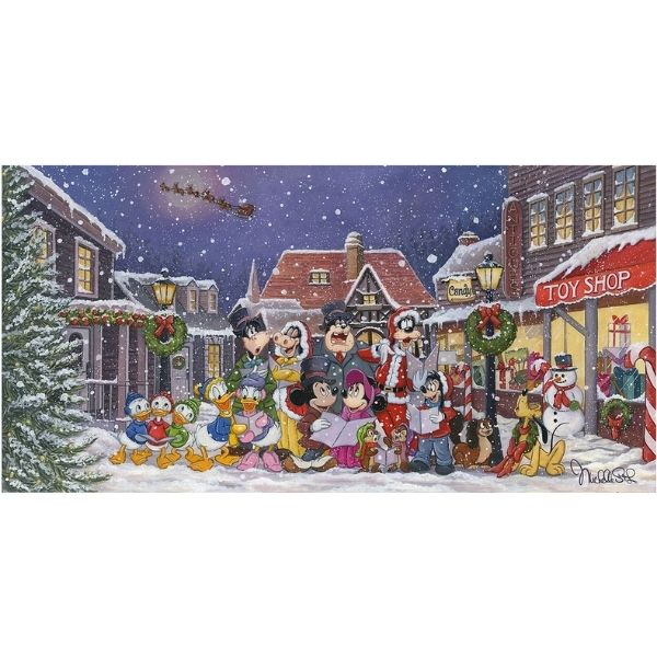 A SNOWY CHRISTMAS CAROL by Michelle St Laurent - 18" x 36" Limited Edition