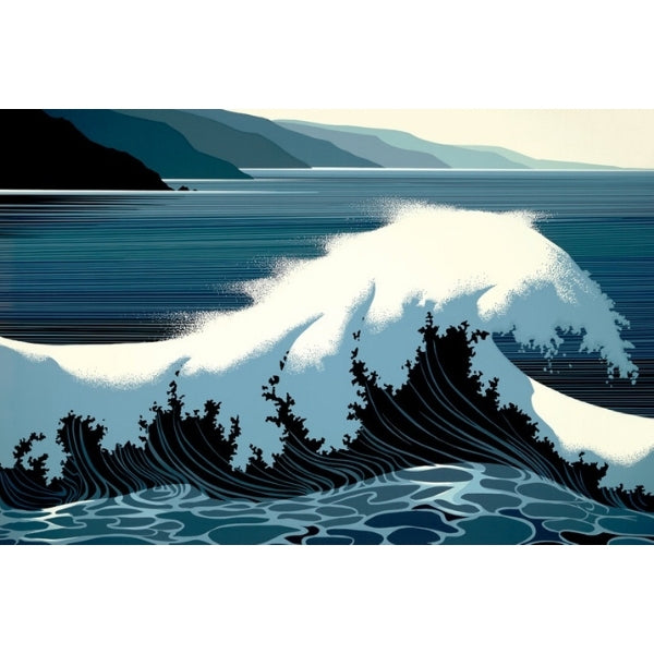 A SOUNDING SURF by Eyvind Earle | PoP x HoyPoloi Gallery