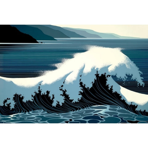 A Sounding Surf by Eyvind Earle