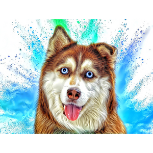 DOGS - Alaskan Malamute Happiness by Alan Foxx - PoP x HoyPoloi Gallery