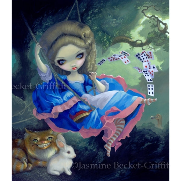 Alice in Fragonard's Swing by Jasmine Becket Griffith