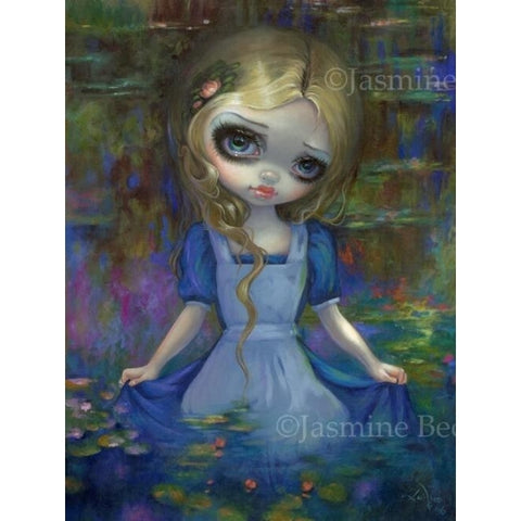 Alice in Monet Waterlilies by Jasmine Becket Griffith