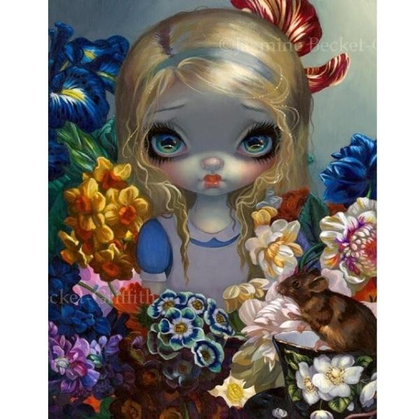 Alice with a Dormouse by Jasmine Becket Griffith