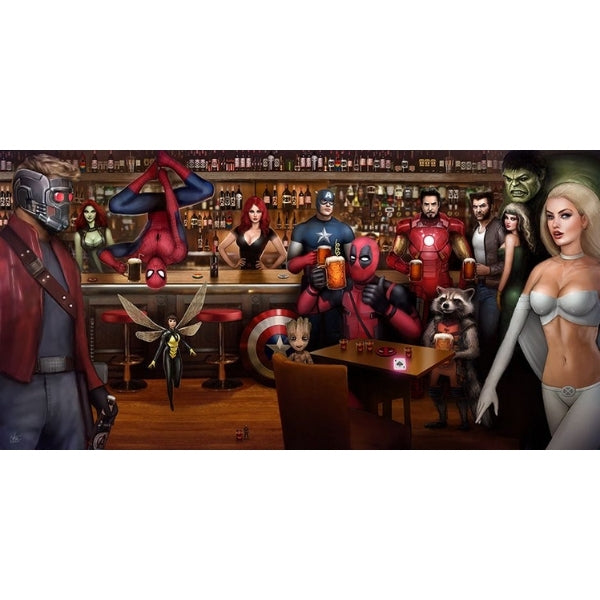 AVENGERS BAR by Nathan Szerdy - PoP x HoyPoloi Gallery