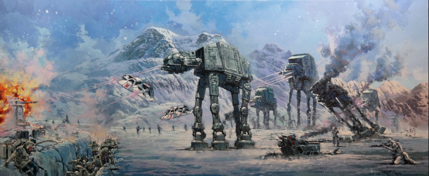 BATTLE OF PLANET HOTH by Rodel Gonzalez  - Paper Print - PoP x HoyPoloi Gallery