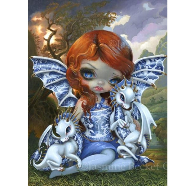 Blue Willow Dragonlings by Jasmine Becket Griffith
