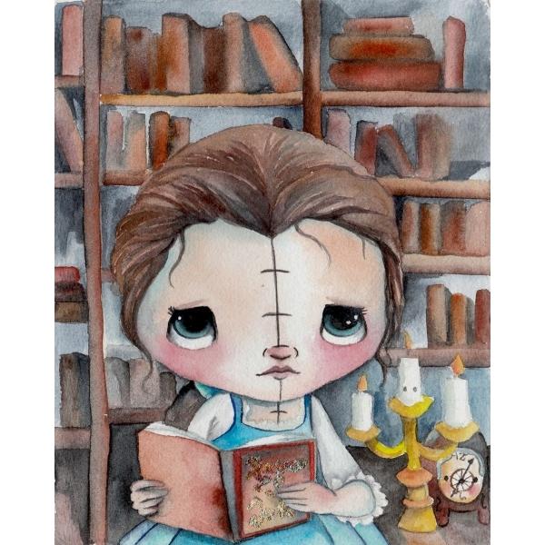 Belle's Books - Disney Limited Edition Canvas By Michelle St