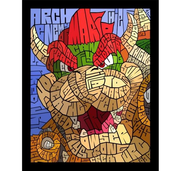 Bowsers never looked quite so terrifying. The oni turtle demon. Also if  your into stained glass themed art are follow my alt account:…