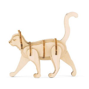 3D Wood Puzzle - Cat - Mini - PoP x HoyPoloi Gallery