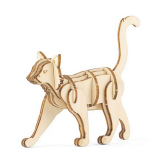 3D Wood Puzzle - Cat - Mini - PoP x HoyPoloi Gallery