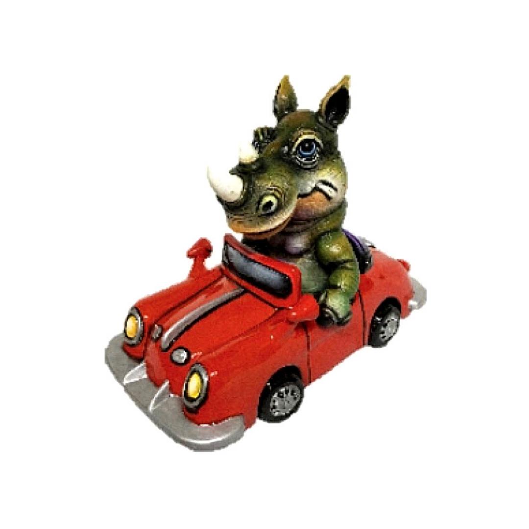 RHINO IN CAR - Small - PoP x HoyPoloi Gallery