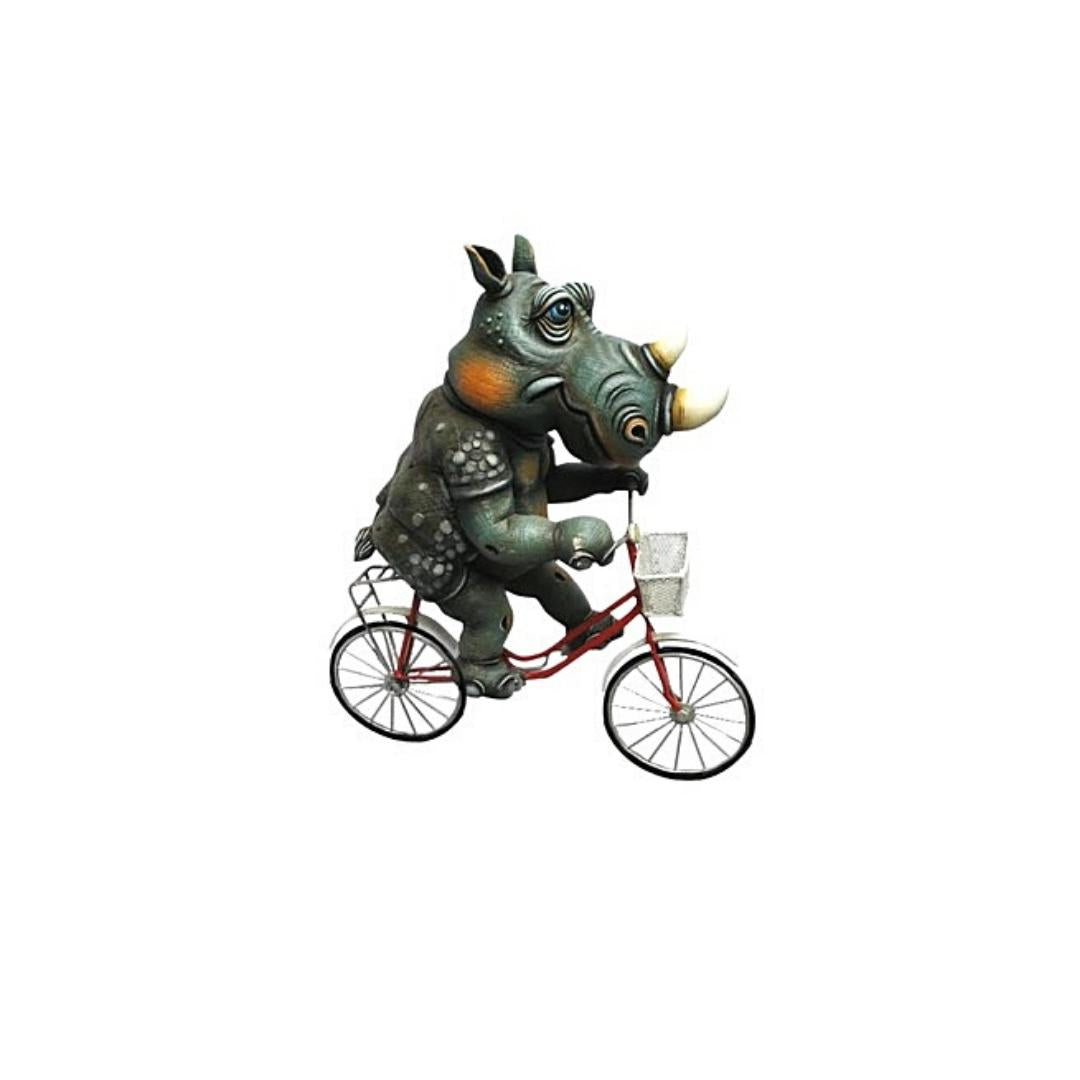 RHINO ON BIKE - PoP x HoyPoloi Gallery