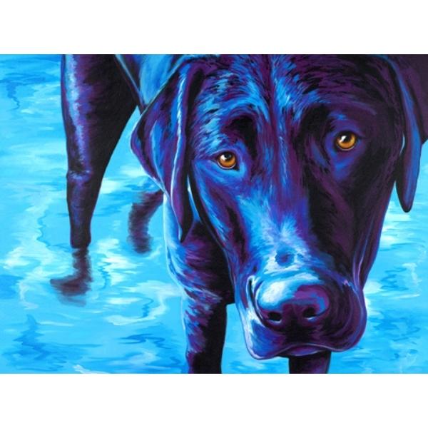 COOLIN' OFF-Black Lab by Michelle Mardis - PoP x HoyPoloi Gallery