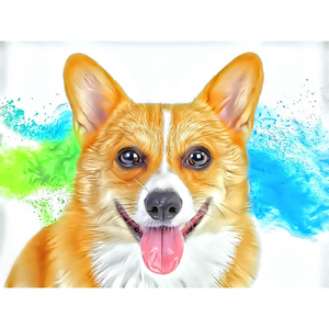 DOGS - Corgi Happiness by Alan Foxx - PoP x HoyPoloi Gallery