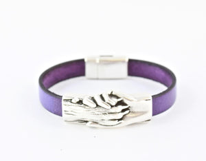 DOG PAW FLAT LEATHER BRACELET - PoP x HoyPoloi Gallery