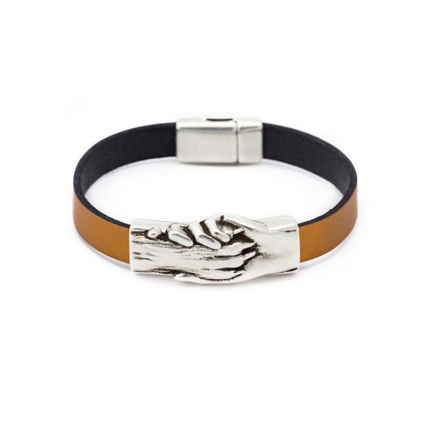 DOG PAW FLAT LEATHER BRACELET - PoP x HoyPoloi Gallery