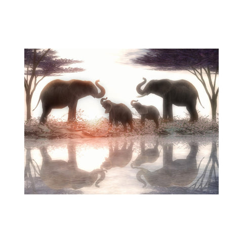 ELEPHANTS-Elephant Family in Harmony by Alan Foxx - PoP x HoyPoloi Gallery