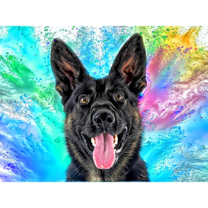 DOGS - German Shephard Affection by Alan Foxx - PoP x HoyPoloi Gallery