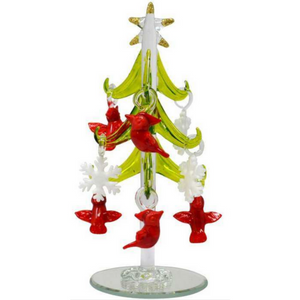Glass Christmas Tree - Cardnials & Snowflakes - PoP x HoyPoloi Gallery