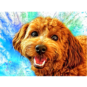 DOGS - Golden Doodle Precious by Alan Foxx - PoP x HoyPoloi Gallery