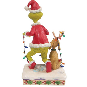 GRINCH - Grinch & Max Wrapped In Lights Figure - PoP x HoyPoloi Gallery
