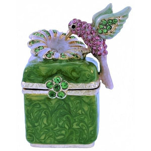 HUMMINGBIRD WITH FLOWER ON SQUARE - PoP x HoyPoloi Gallery