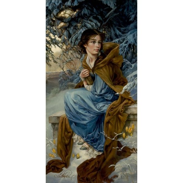 Love Blooms In Winter by Heather Edwards - 30" x 15" Signed & Numbered Limited Edition