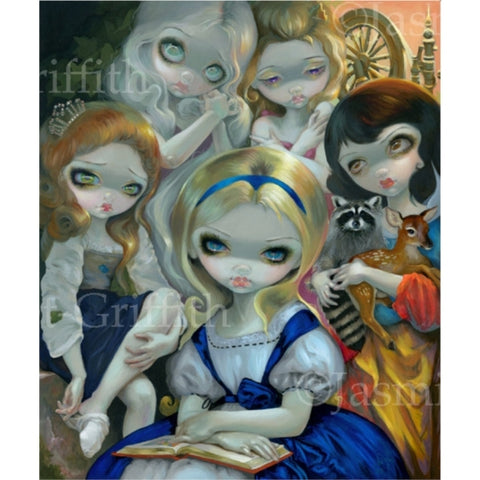 Alice and the Bouguereau Princesses by Jasmine Becket Griffith