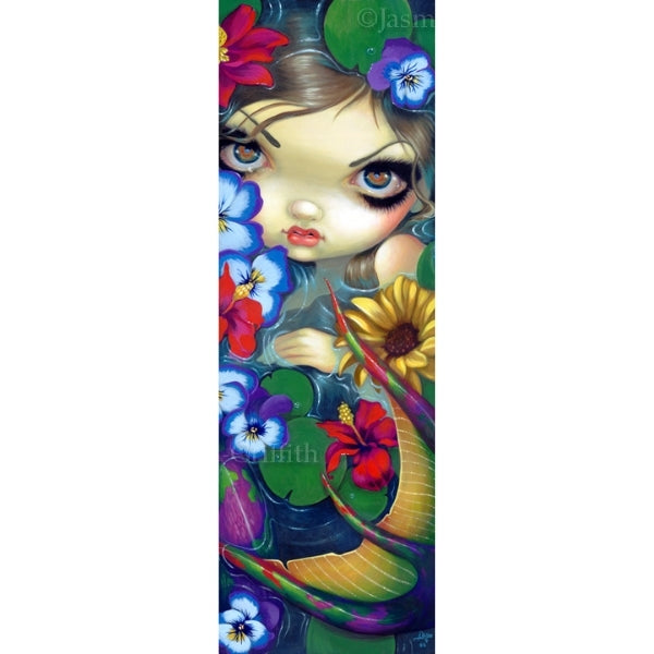 Mermaid with Floating Flowers by Jasmine Becket Griffith