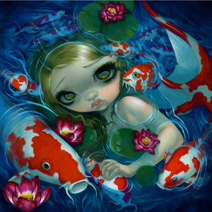 Swimming with Koi by Jasmine Becket Griffith
