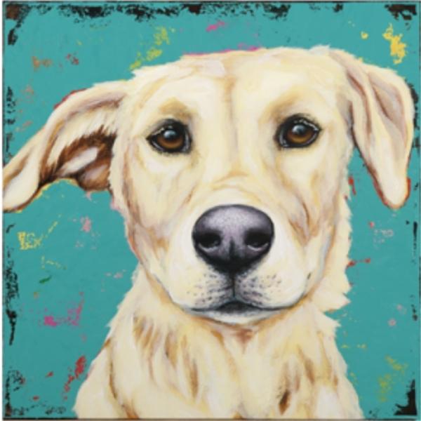 LUNA-Yellow Lab by Michelle Mardis - PoP x HoyPoloi Gallery