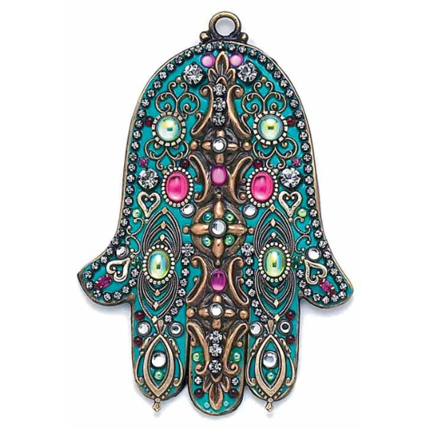 WALL HAMSA - Teal & Magenta - PoP x HoyPoloi Gallery