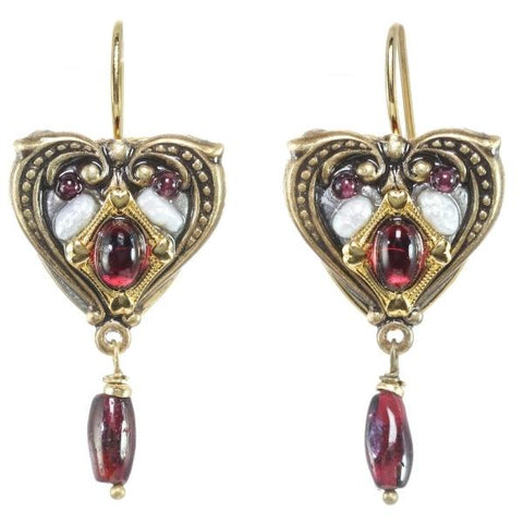 EARRINGS-Heart Garnet - PoP x HoyPoloi Gallery