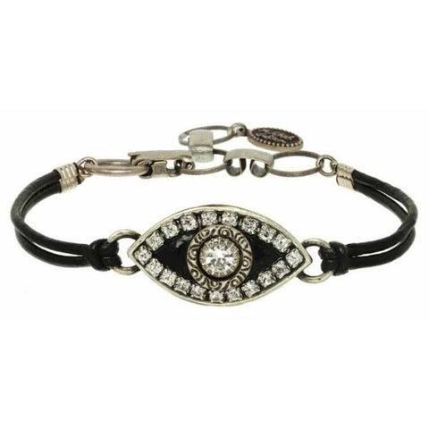 BRACELET-EVIL EYE-Black & Silver - PoP x HoyPoloi Gallery