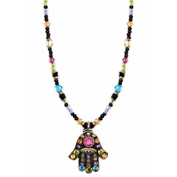 NECKLACE-HAMSA-Black Multicolor - PoP x HoyPoloi Gallery