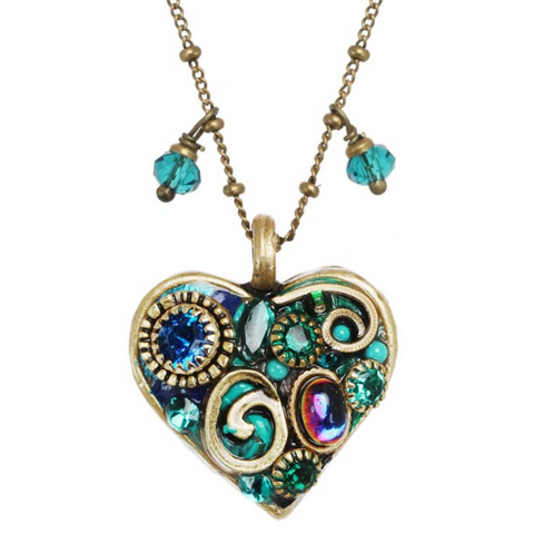 NECKLACE-Emerald-Heart - PoP x HoyPoloi Gallery