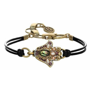 BRACELET-HAMSA-Abalone & Freshwater Pearl - PoP x HoyPoloi Gallery