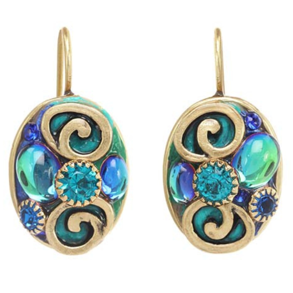 EARRINGS-Emerald-Oval - PoP x HoyPoloi Gallery