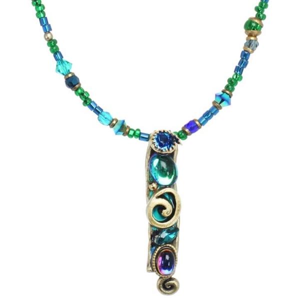 NECKLACE-Emerald-Small Rectangle - PoP x HoyPoloi Gallery