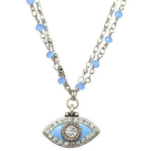 NECKLACE-EVIL EYE-Ice Blue - PoP x HoyPoloi Gallery