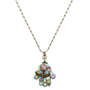 NECKLACE-HAMSA-Aqua Garden - PoP x HoyPoloi Gallery