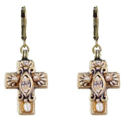 EARRINGS-CROSS-Gold - PoP x HoyPoloi Gallery