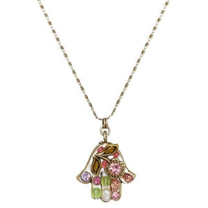 NECKLACE-HAMSA-White Floral - PoP x HoyPoloi Gallery