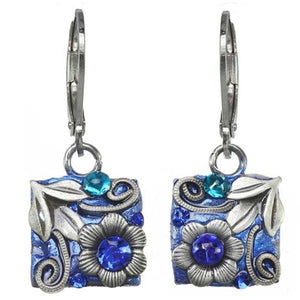 EARRINGS-Cerulean-Small Square - PoP x HoyPoloi Gallery