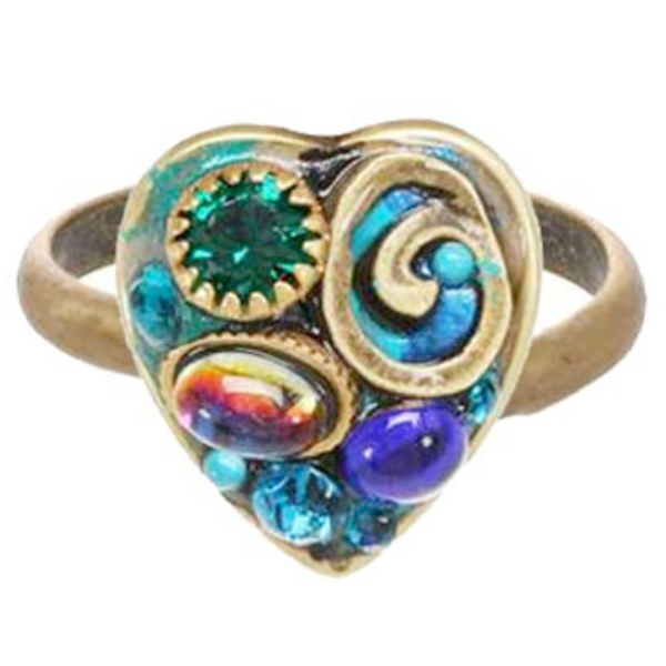 RING-Emerald-Heart - PoP x HoyPoloi Gallery