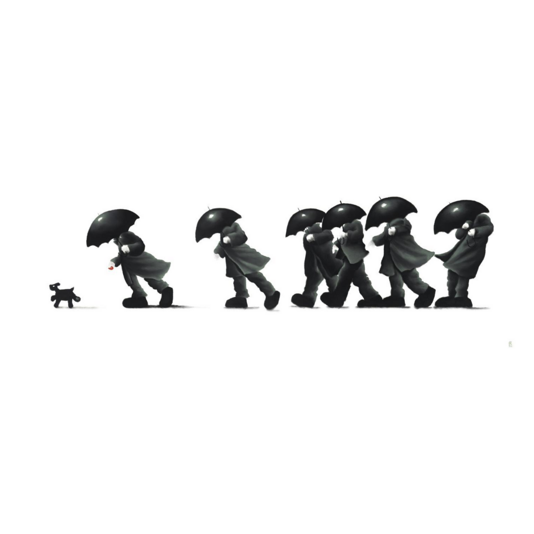 Walking the Dog by Mackenzie Thorpe