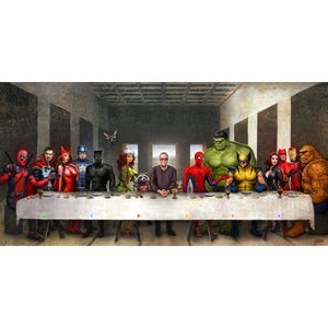 MARVEL LAST SUPPER by Nathan Szerdy - PoP x HoyPoloi Gallery