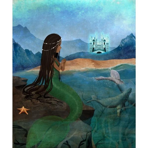 Mermaid and Castle by Jessica Von Braun