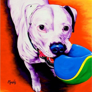 MOLLY-American Bulldog by Michelle Mardis - PoP x HoyPoloi Gallery